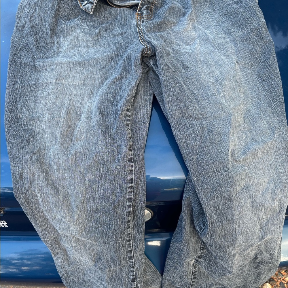 Zana Di Blue Relaxed Jeans with Natural Distressing